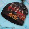 ACDC Pwr Up Tour 2026 Signatures Beanie Hat ShlWdV9