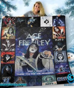Ace Frehley 1951-2025 Thank You For The Memories Blanket lOMmNnC