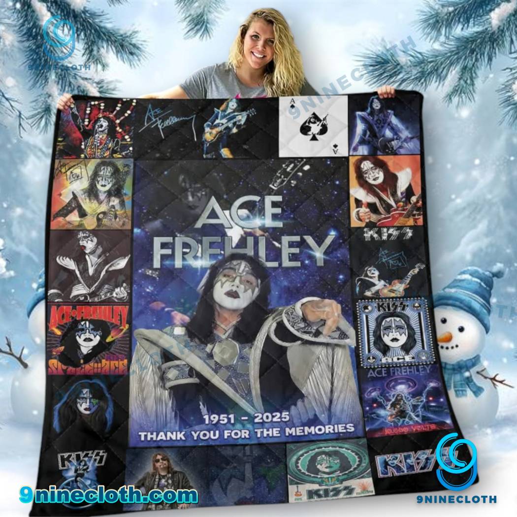 Ace Frehley 1951-2025 Thank You For The Memories Blanket lOMmNnC