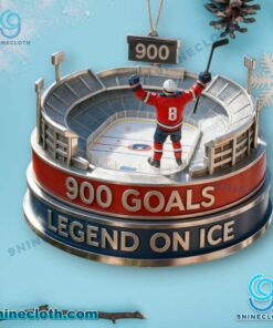 Alex Ovechkin 900 Goals Legend On Ice Ornament KqVtX4N