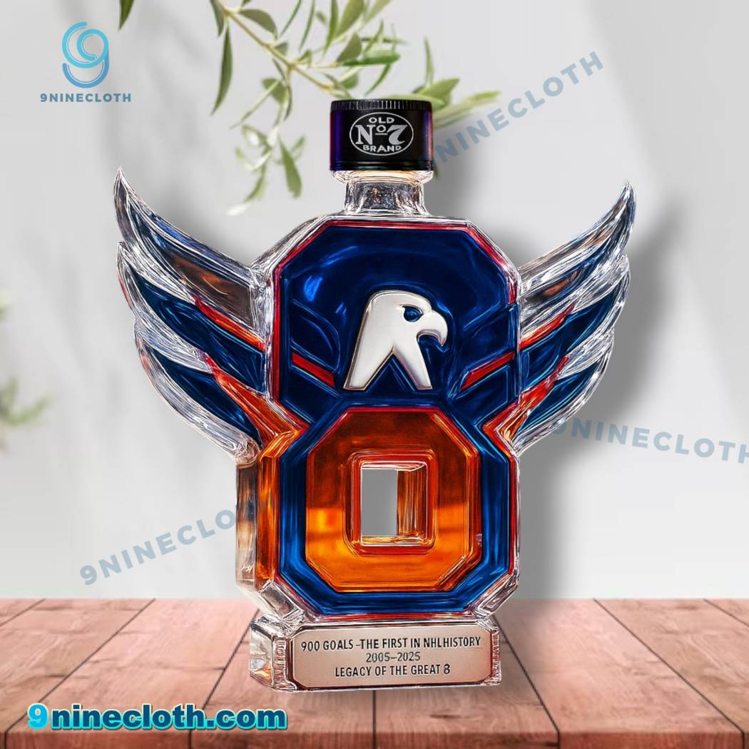 Alex Ovechkin Washington Capitals 900 Goals 2025 Whiskey Bottle-a 6juQnEs