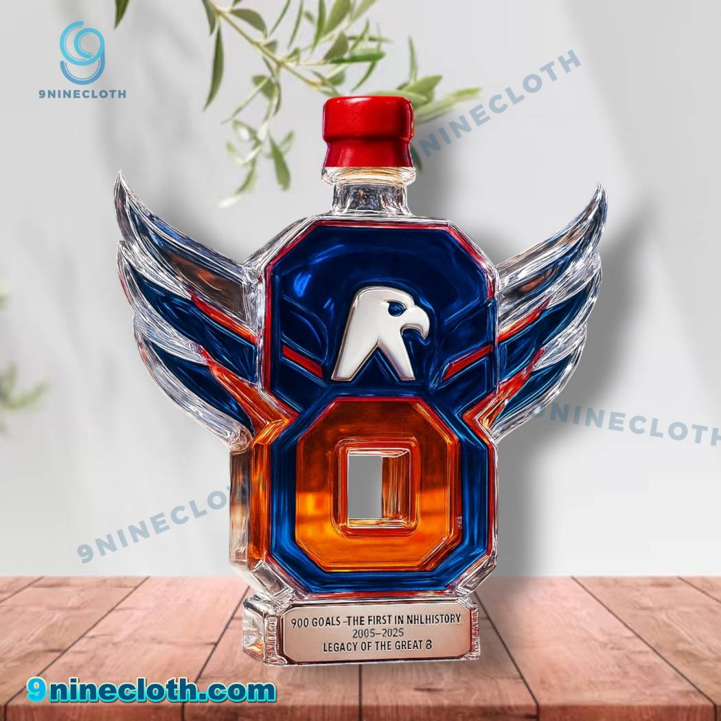 Alex Ovechkin Washington Capitals 900 Goals 2025 Whiskey Bottle-b HtNDz8d