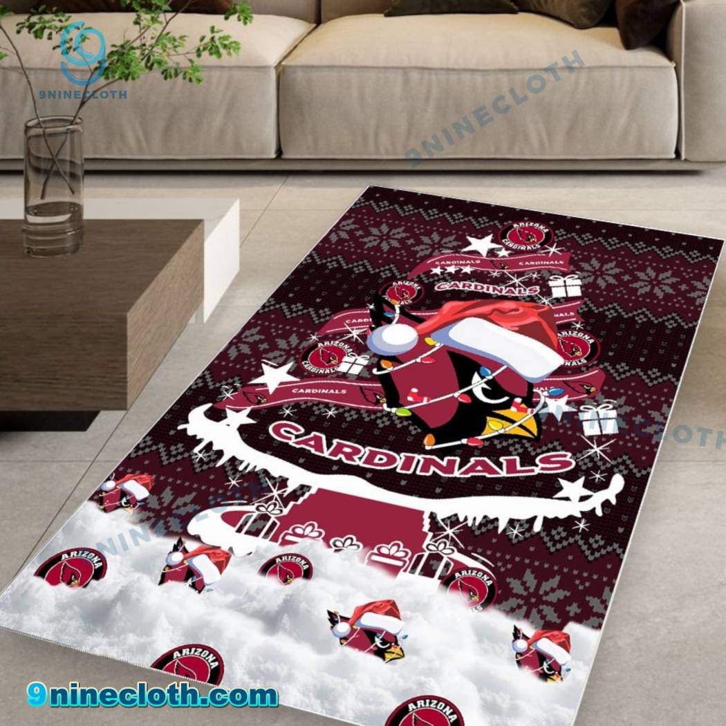 Arizona Cardinals NFL Football Christmas Tree Rug Carpet UKg8tuC