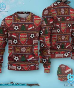Arsenal The Gunners Ugly Christmas Sweater tVXiagy