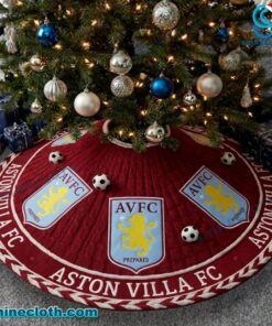 Aston Villa FC Christmas Tree Skirt JKtk5LD