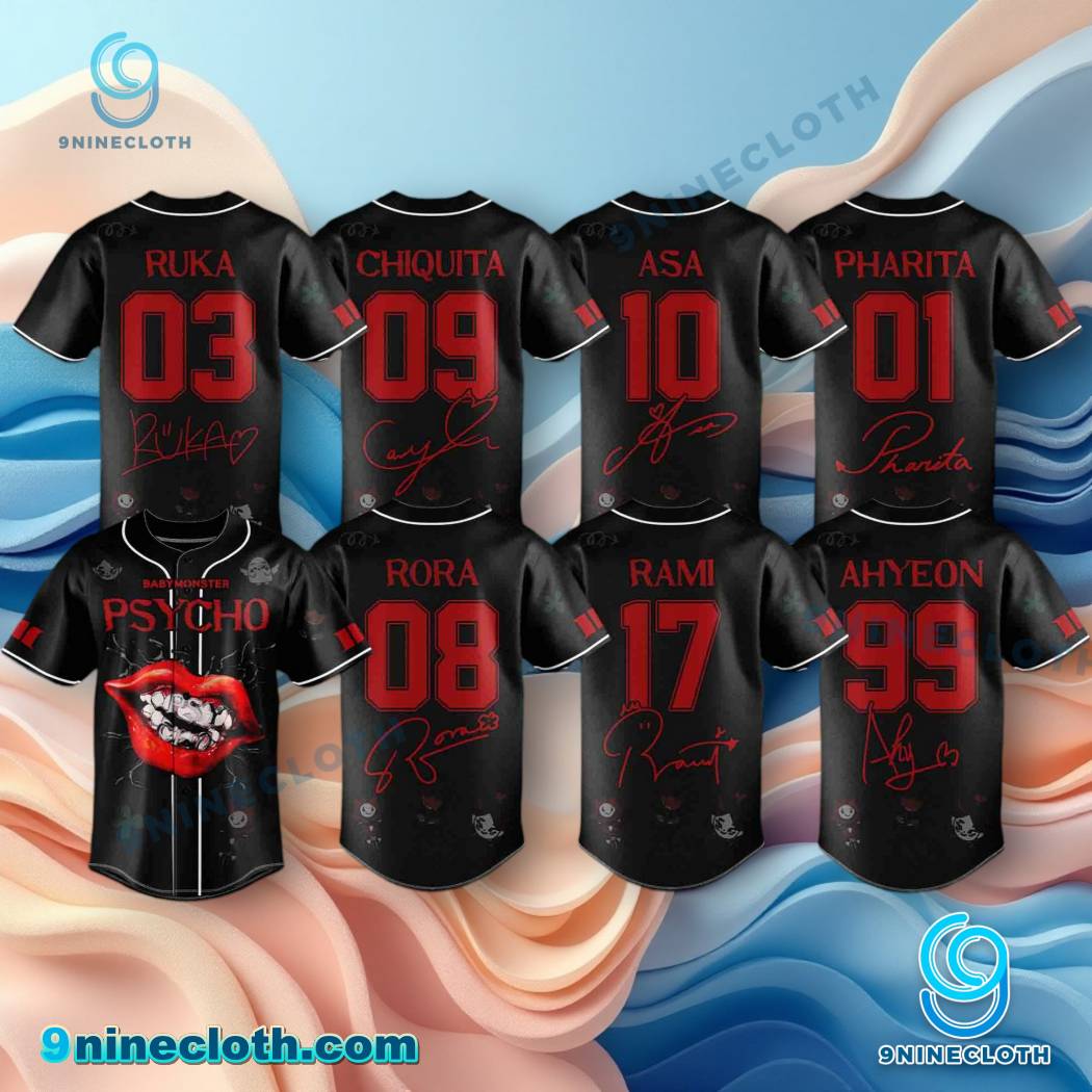 Babymonster Psycho We Go Up Album 2025 Baseball Jersey NpfMqen