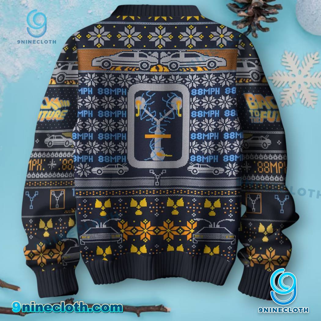 Back To The Future 88mph Ugly Christmas Sweater-b GmdY3B8