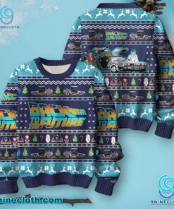 Back To The Future Pixel Ugly Christmas Sweater ZdzniIj