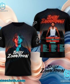 Bailey Zimmerman Different Night Same Rodeo Tour 2026 T-shirt, Hoodie JTpXvRl