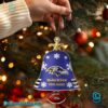 Baltimore Ravens NFL Team Personalized Christmas Bell Ornament 15ENcj4