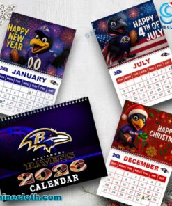 Baltimore Ravens Wall Calendar 2026 nVPEmd8