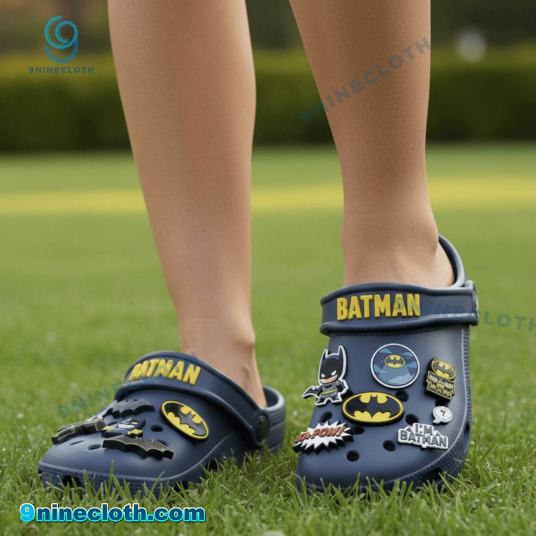 Batman Crocs With Charms-b 8S3GYVh