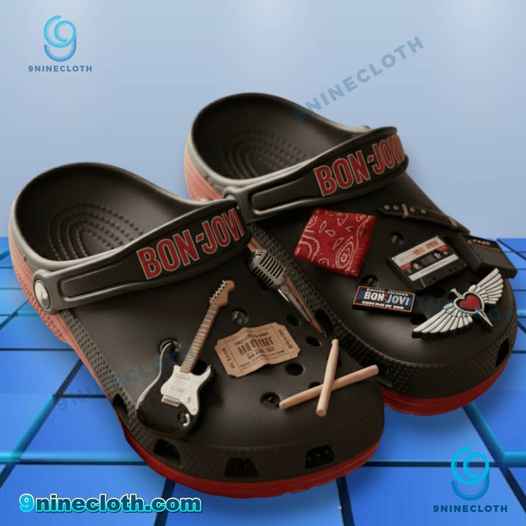 Bon Jovi Crocs With Charms-a 2OGQ1de