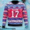 Buffalo Bills Josh Allen #17 Ugly Christmas Sweater-a u6syOCG