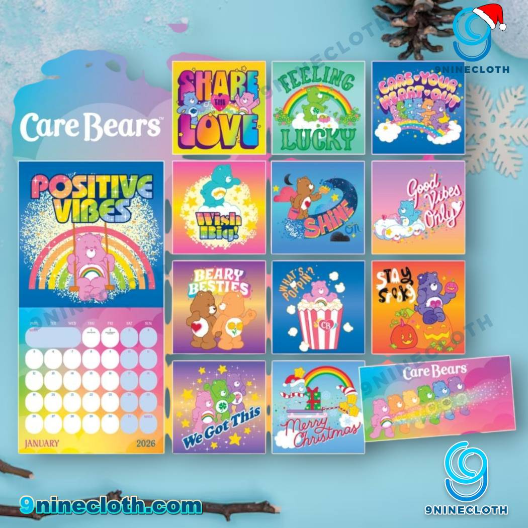 Care Bears 2026 Wall Calendar-y R1fDg3W