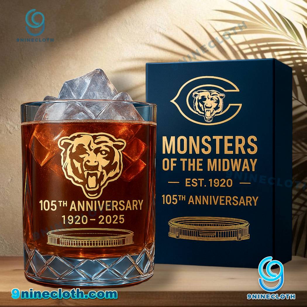 Chicago Bears NFL Legacy Anniversary 2025 Whiskey Glass z45JwyX