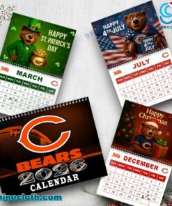 Chicago Bears Wall Calendar 2026 ymxHSrw