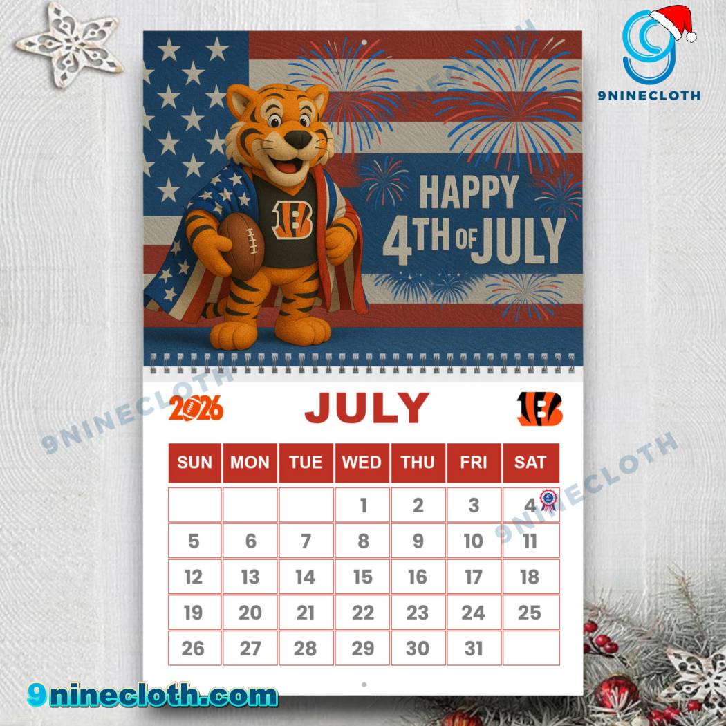 Cincinnati Bengals Wall Calendar 2026-1 teIJqnm
