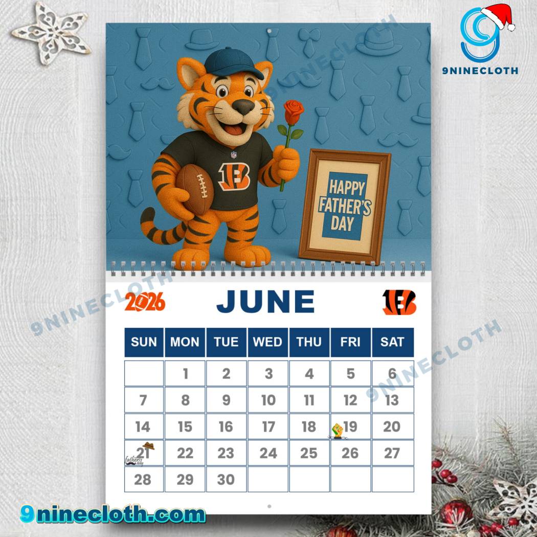 Cincinnati Bengals Wall Calendar 2026-1-a x9VLTJt
