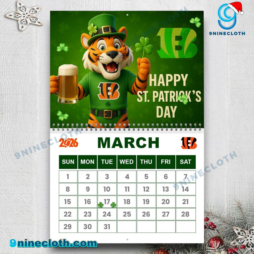 Cincinnati Bengals Wall Calendar 2026-1-x bUu1E6p