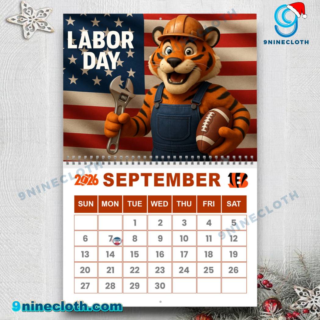 Cincinnati Bengals Wall Calendar 2026-y DxePJF9