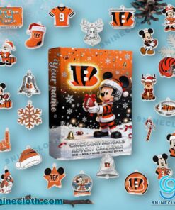 Cincinnati Bengals x Mickey Personalized Advent Calendar 2025 q4W9hPl