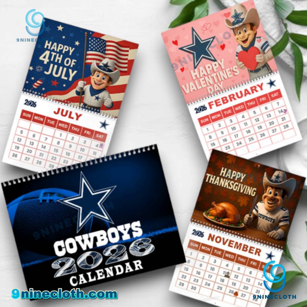 Dallas Cowboys 2026 Wall Calendar FrAmn95