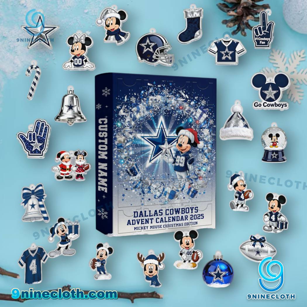 Dallas Cowboys x Mickey Personalized Advent Calendar 2025 b0gEMjk