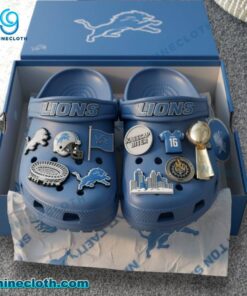 Detroit Lions Crocs With Charms J4F1dqE