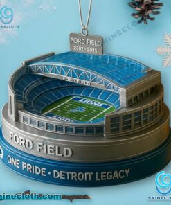 Detroit Lions Ford Field Christmas Ornament AskYPNu
