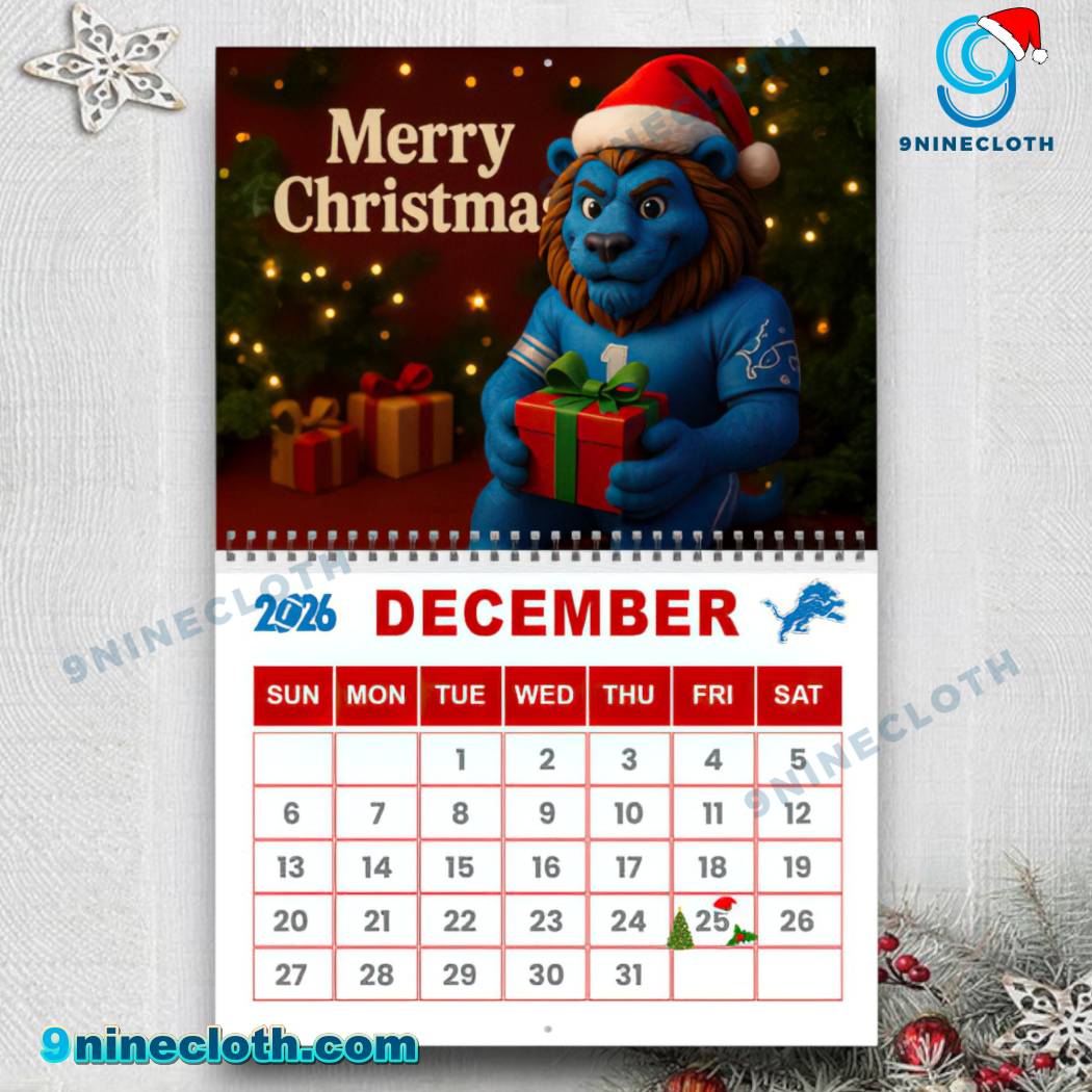 Detroit Lions Wall Calendar 2026-1 xuVjKCZ