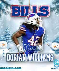 Dorian Williams Buffalo Bills Christmas Hanging Ornament ZJ0hvfg