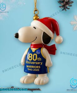 Golden State Warriors X Snoopy 80th Anniversary Christmas Ornament w7EWxgc