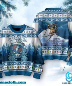 Grateful Dead Cold Rain And Snow Ugly Christmas Sweater E3jcW46