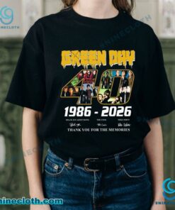 Green Day 40th Anniversary 1986-2026 Thank You For The Memories T-shirt v6SHwlh