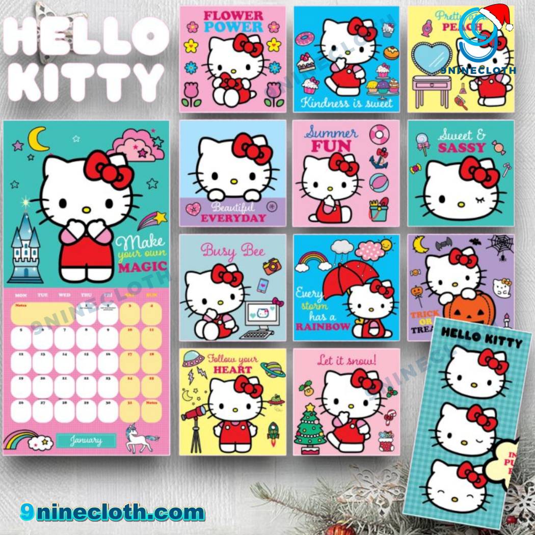 Hello Kitty Wall Calendar 2026-z VJ4izYI