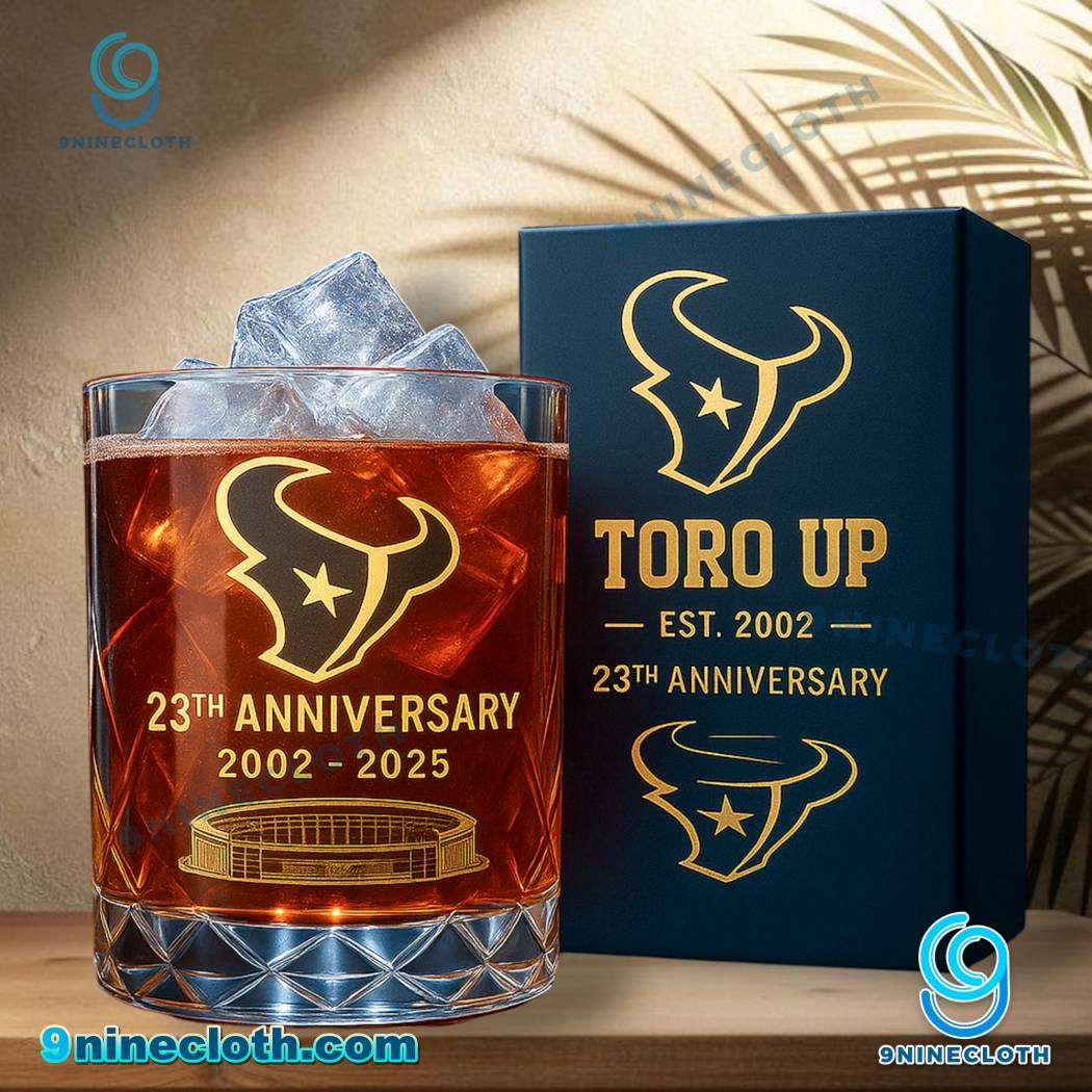 Houston Texans NFL Legacy Anniversary 2025 Whiskey Glass RJY7DZT