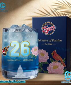 Indiana Fever 26 Years Of Passion 2000-2026 Whiskey Glass 4Utuv53