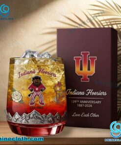 Indiana Hoosiers 139th Anniversary 1887-2026 Whiskey Glass gXutizT