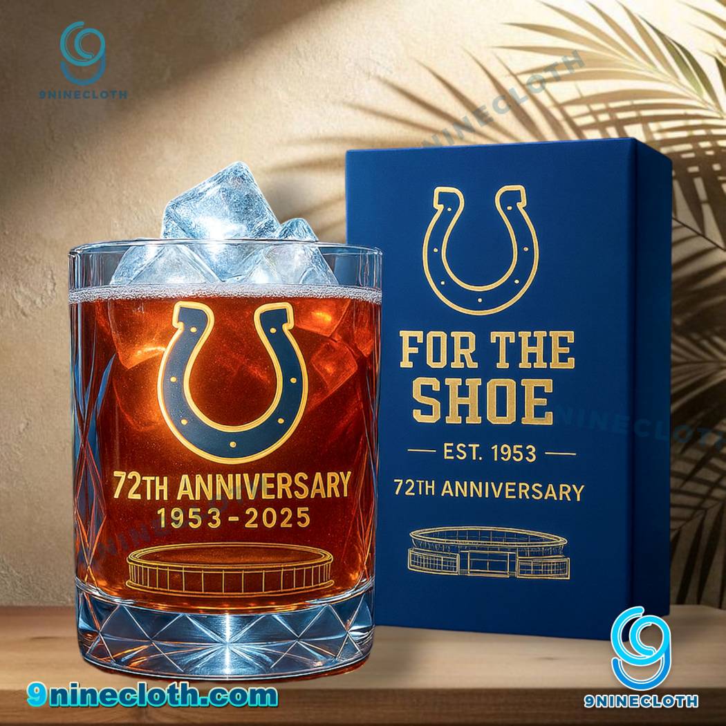 Indianapolis Colts NFL Legacy Anniversary 2025 Whiskey Glass p2bZShG