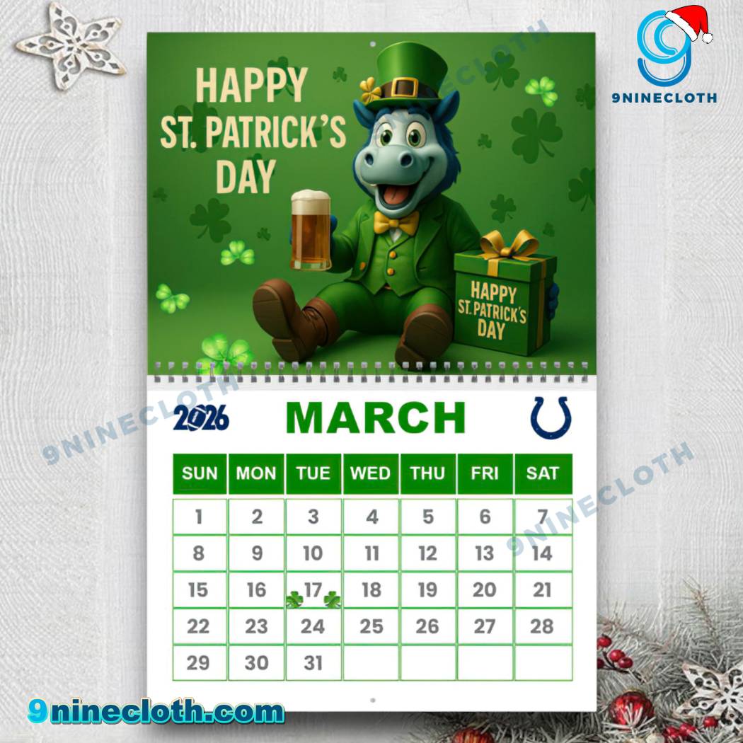 Indianapolis Colts Wall Calendar 2026-1 KP1W8ex