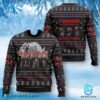 Iron Maiden 50th Anniversary Thank You For The Memories Ugly Christmas Sweater m51vxWD