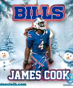 James Cook Buffalo Bills Christmas Hanging Ornament s9hlpP5