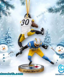 Jaylen Warren Pittsburgh Steelers Christmas Hanging Ornament 1j8LOIT