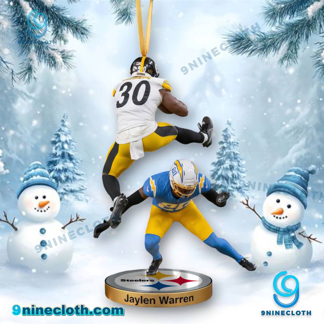 Jaylen Warren Pittsburgh Steelers Christmas Hanging Ornament 1j8LOIT