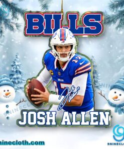 Josh Allen Buffalo Bills Christmas Hanging Ornament 3MPvAlZ
