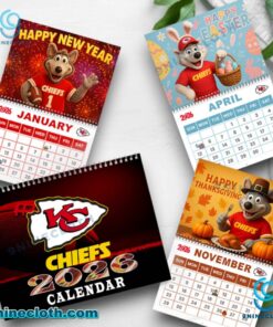 Kansas City Chiefs 2026 Wall Calendar hQaXktq