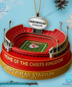 Kansas City Chiefs Arrowhead Stadium Christmas Ornament F1qfadz