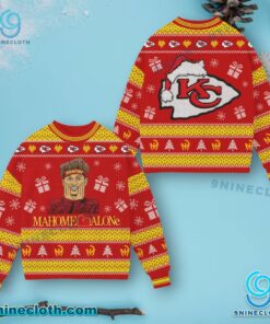 Kansas City Chiefs Mahome Alone Ugly Christmas Sweater ekPcp3m