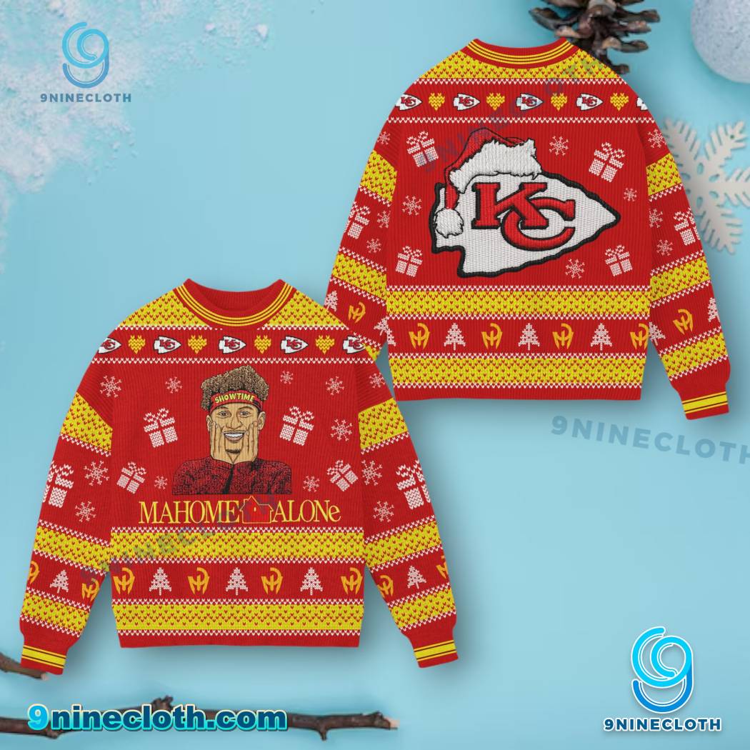 Kansas City Chiefs Mahome Alone Ugly Christmas Sweater ekPcp3m